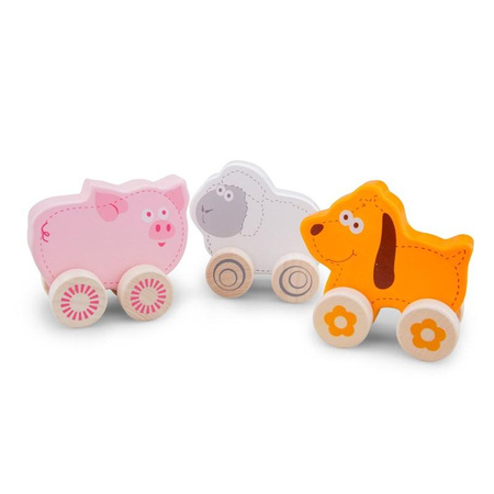 New Classic Toys - Animaux d'équitation en bois