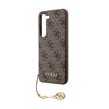 Kolekce Guess 4G Charms - pouzdro Samsung Galaxy A55 5G (hnědé)