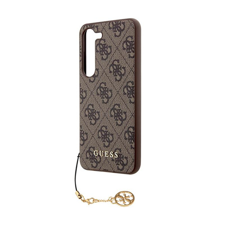 Kolekce Guess 4G Charms - pouzdro pro Samsung Galaxy S24 (hnědé)