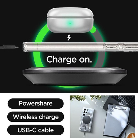 Spigen Ultra Hybrid OneTap Ring MagSafe - Etui do Samsung Galaxy S24 Ultra (Zero One Natural Titanium)