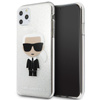 Karl Lagerfeld Iconic Karl - Coque iPhone 11 Pro Max (Silver Glitter)