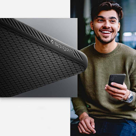 Spigen Liquid Air - Schutzhülle für Samsung Galaxy S22 (Schwarz)