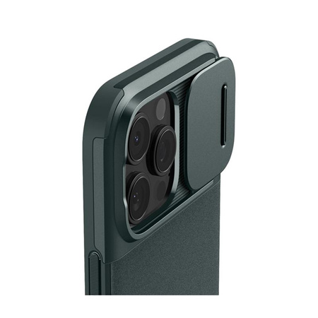 Spigen Optik Armor MagSafe - tok iPhone 16 Pro készülékhez (Abyss zöld)