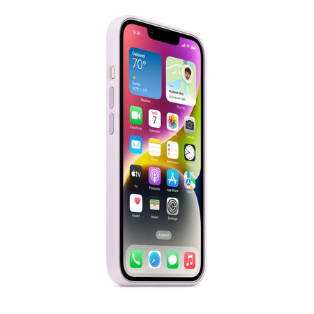 Apple Silicone Case - Silikonowe etui z MagSafe do iPhone 14 (liliowy)
