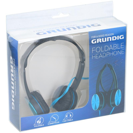 Grundig - Faltbarer In-Ear-Kopfhörer (blau)