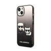 Karl Lagerfeld Gradient Ikonik Karl & Choupette - iPhone 14 Plus Case (black)