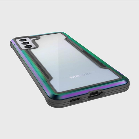 X-Doria Raptic Shield - Aluminum Case for Samsung Galaxy S21+ (Antimicrobial protection) (Iridescent)