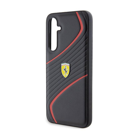 Ferrari Twist fém logó - Samsung Galaxy S23 FE tok (fekete)