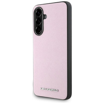 Karl Lagerfeld Saffiano Metall Logo - Tasche für Samsung Galaxy A56 5G (rosa)