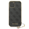 Guess 4G Charms Collection - Etui iPhone 12 / iPhone 12 Pro (szary)