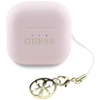 Guess Glossy Effect Printed Classic Logo & Charm – TWS Bluetooth-Kopfhörer + Ladecase (Rosa)