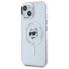 Karl Lagerfeld IML Metal Choupette Head MagSafe - Case for iPhone 15 (White)