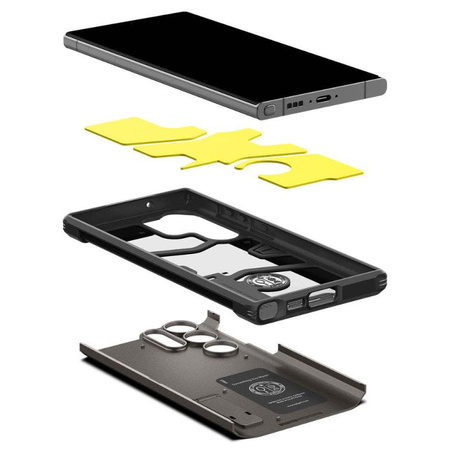 Spigen Tough Armor - Gehäuse für Samsung Galaxy S23 Ultra (Gunmetal)
