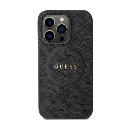 Guess Saffiano MagSafe - iPhone 14 Pro Max tok (fekete)