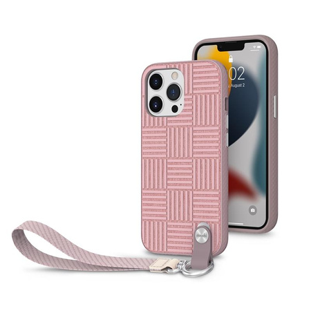 Moshi Altra - Etui z odpinaną smyczką iPhone 13 Pro (antybakteryjne NanoShield™) (Pink)