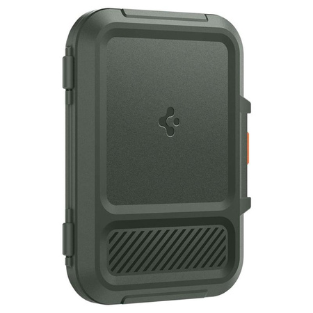 Spigen Lock Fit MagSafe - Magnetische Brieftasche (Militärgrün)