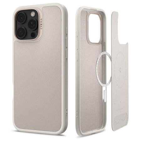 Spigen Cyrill Kajuk MagSafe - Coque pour iPhone 16 Pro Max (Crème)