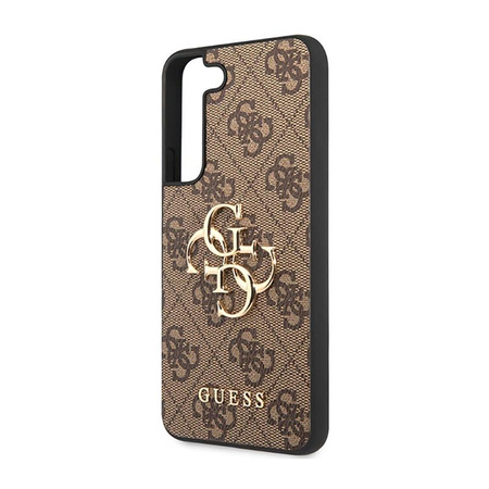 Guess 4G Big Metal Logo - Case for Samsung Galaxy S23 (Brown)