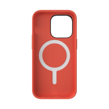 Speck CandyShell Pro + MagSafe - pouzdro pro iPhone 14 Pro s povrchovou úpravou MICROBAN (Digital Pink / Energy Red)