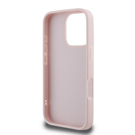 Karl Lagerfeld Quilted Signature - Coque iPhone 16 Pro (rose)