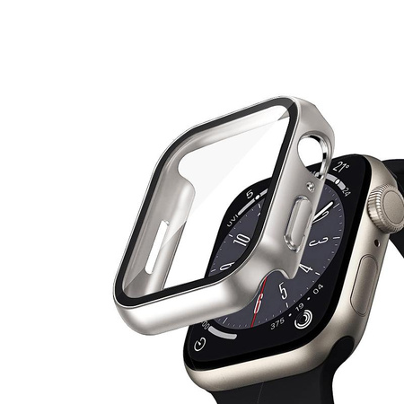 Crong Hybrid Watch Case - Gehäuse mit Glas für Apple Watch 41mm (Starlight)