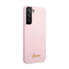Guess Silicone Script Metal Logo - Etui Samsung Galaxy S22+ (lawenda)