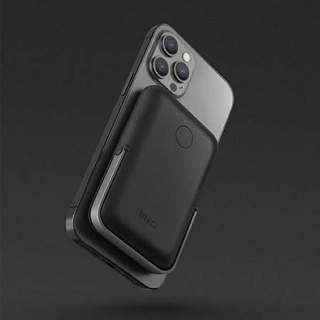 UNIQ Hoveo - 5000mAh MagSafe 20W USB-C Power Delivery indukční powerbanka (černá)