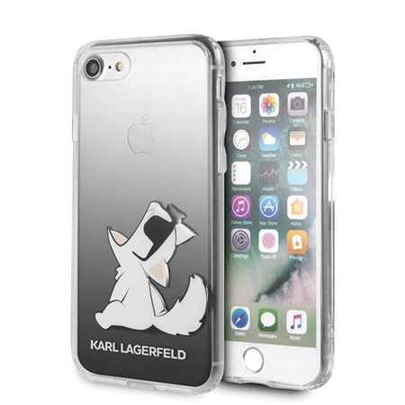 Karl Lagerfeld Choupette Fun Sunglasses - pouzdro pro iPhone SE 2020 / 8 / 7 (černé)