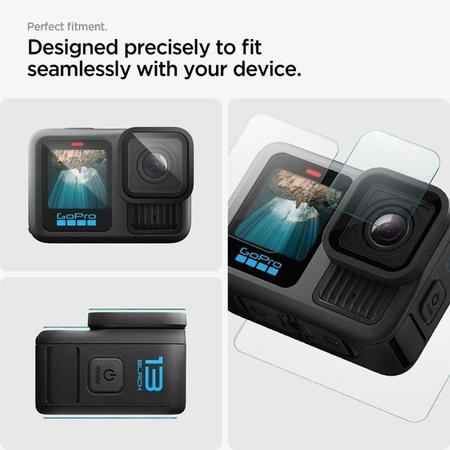 Spigen Glas.TR Slim 2-Set - Verre trempé pour GoPro Hero 13 (2 sets)