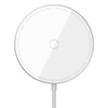 Baseus Simple Mini - Chargeur inductif sans fil 15 W Mag Safe (blanc)