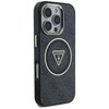Guess IML Metal Glitter 4G Circle Triangle MagSafe - Case for iPhone 16 Pro (black)