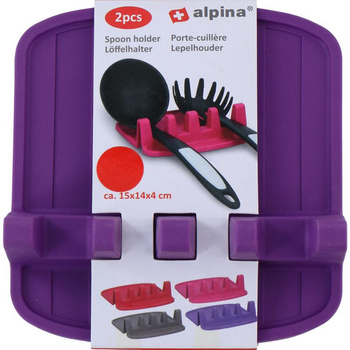 Alpina - Spoon holder / kitchen utensils 2 pcs. (purple)