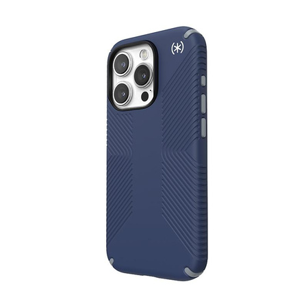 Speck Presidio2 Grip - iPhone 15 Pro Case (Coastal Blue / Dust Grey / White)