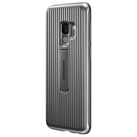 Housse protectrice Samsung sur pied - Étui Samsung Galaxy S9 avec support (Argent)