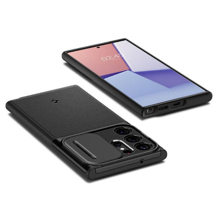 Spigen Optik Armor - Gehäuse für Samsung Galaxy S23 Ultra (Schwarz)