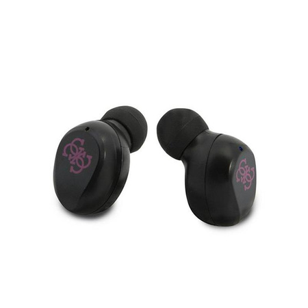 Guess True Wireless Earphones BT5.0 5H - TWS écouteurs + étui de chargement (magenta)