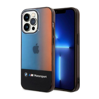 BMW Half Tricolor - iPhone 14 Pro Tasche (schwarz)