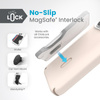 Speck Presidio2 Pro ClickLock & MagSafe - Coque pour iPhone 15 Pro Max (Bleached Bone / Heirloom Gold / Hazel Brown)