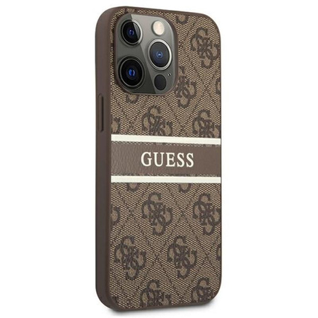 Guess 4G Printed Stripe - iPhone 13 Pro Tasche (braun)