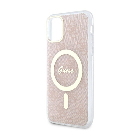 Guess 4G MagSafe - Étui pour iPhone 11 (rose)