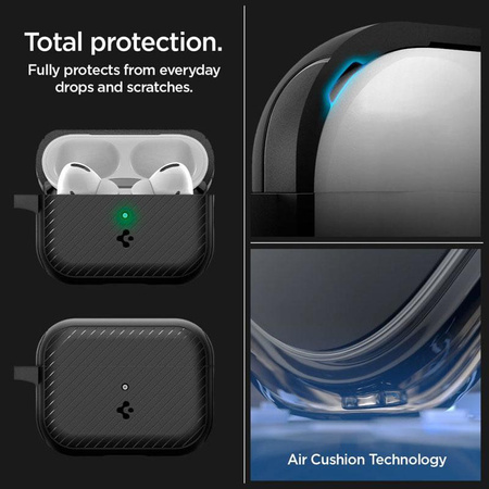 Spigen Mag Armor MagSafe - Étui pour Apple Airpods Pro 1 / 2 (Noir)