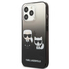 Karl Lagerfeld Gradient Ikonik Karl & Choupette - iPhone 13 Pro Tasche (schwarz)