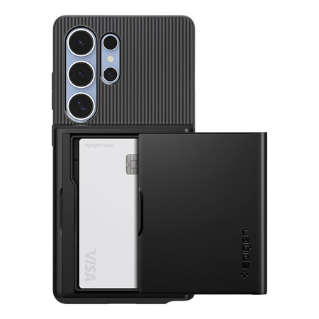 Spigen Slim Armor CS - Etui pour Samsung Galaxy S25 Ultra (Noir)