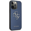 Guess Saffiano 4G Big Silver Logo - iPhone 13 Pro Max tok (kék)