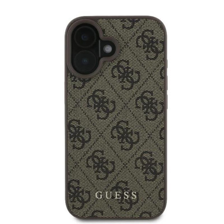 Guess 4G Classic - pouzdro pro iPhone 16 Plus (hnědé)