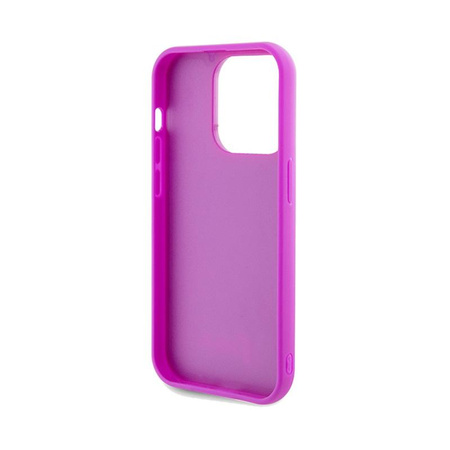 Guess Disco Metal Script - iPhone 14 Pro Max Case (fuchsia)