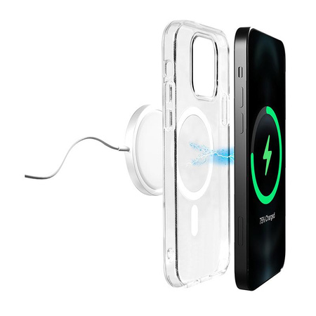 PURO LITEMAG - Étui MagSafe pour iPhone 14 Plus (Transparent)