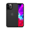 Crong Hybrid Carbon - Coque pour iPhone 12 Mini (noir)