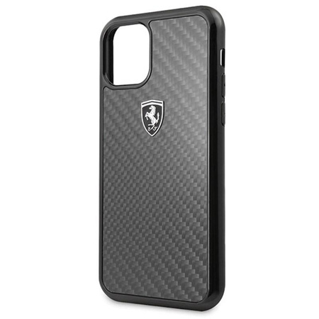 Ferrari Real Carbon Heritage - Etui iPhone 11 Pro (czarny)