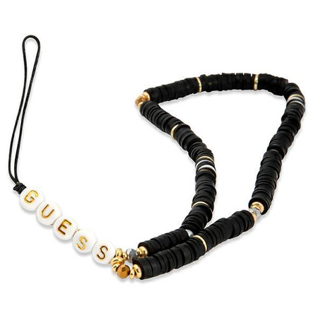 Guess Phone Strap Heishi Beads - Phone Pendant (Black)